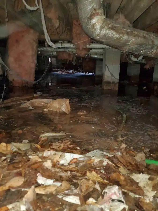 Crawl space flood assessment for Commercial Water Damage Restoration in Willistown